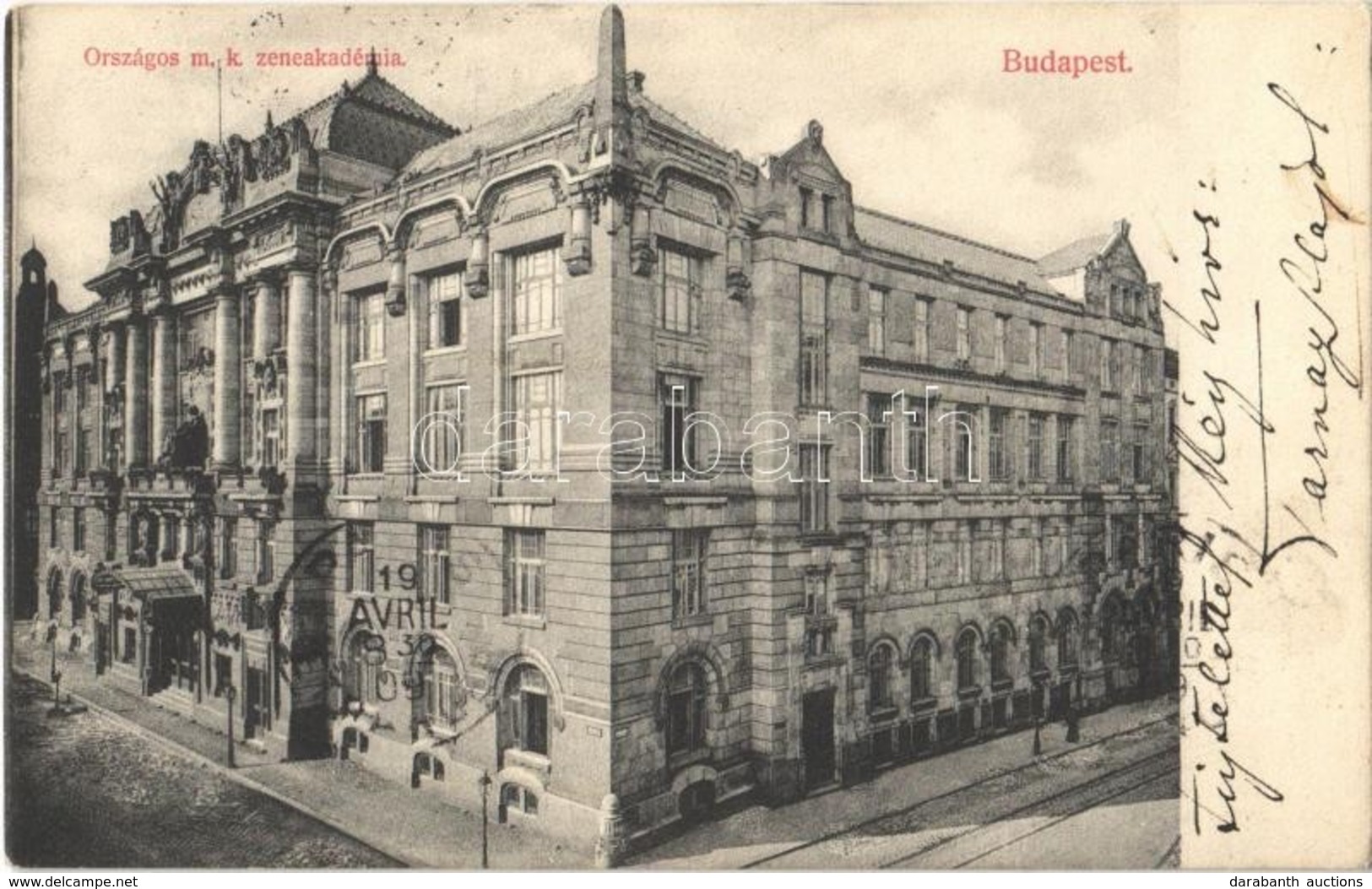 T2 1909 Budapest VI. Zeneakadémia. Divald Károly 1669-1908. - Non Classés