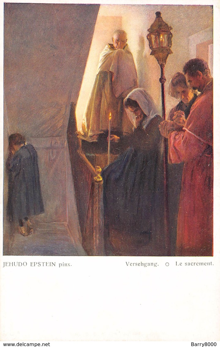 Schilderijen Jehudo Epstein  Pinx Versehgang O Le Sacrement Galerie Wiener Künstler Nr 15     Barry 2888 - Altri & Non Classificati