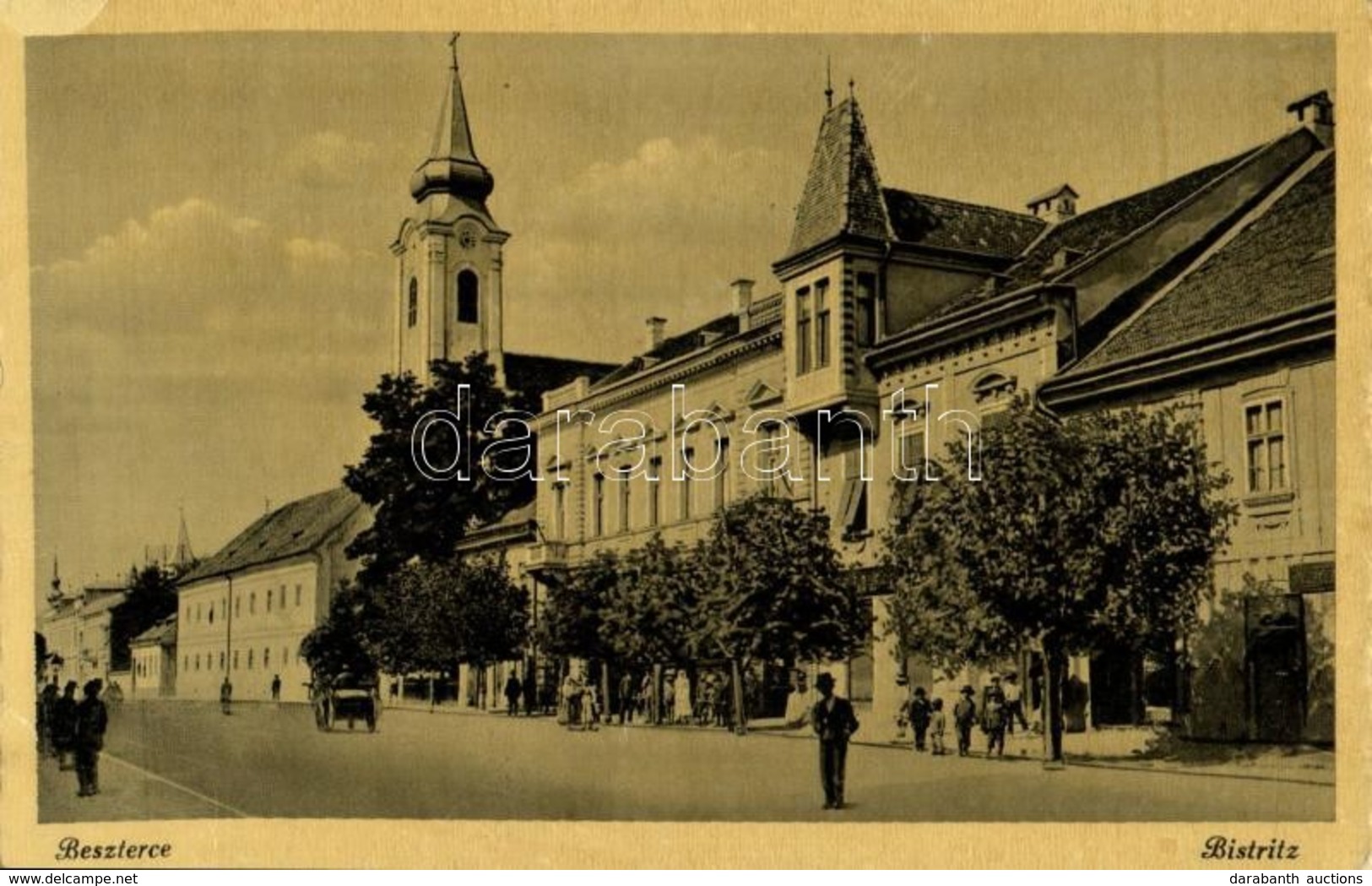 T2 Beszterce, Bistritz, Bistrita; Utcakép / Street - Ohne Zuordnung