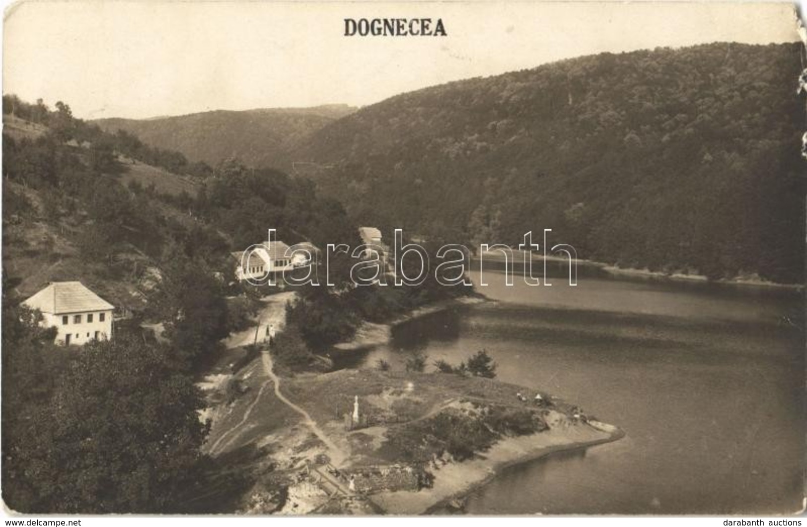 * 1929 Dognácska, Dognatschka, Dognecea; Látkép / General View. Photo (EM) - Ohne Zuordnung