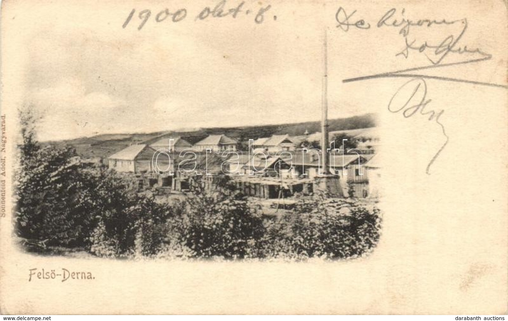 T2 Felsőderna, Derna; Látkép, Kiadja Sonnenfeld Adolf / General View - Ohne Zuordnung