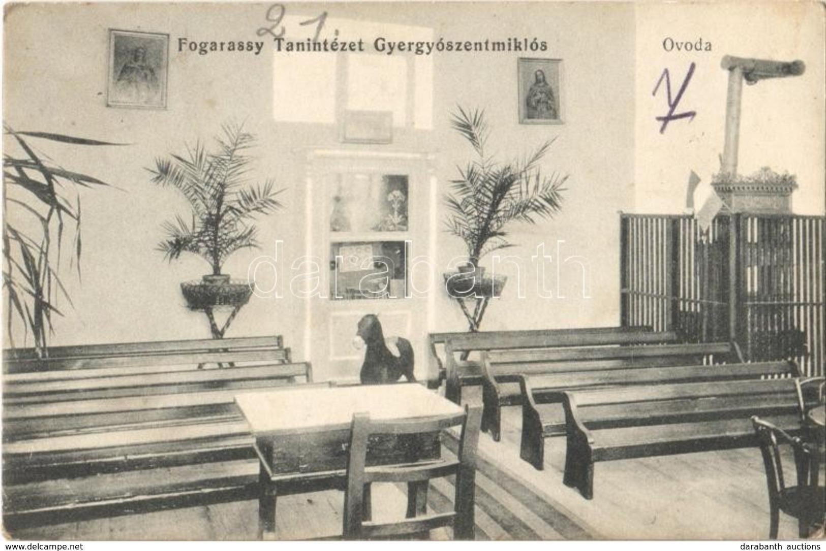 T2 1916 Gyergyószentmiklós, Gheorgheni;  Fogarassy Tanintézet, óvoda, Belső / School Interior, Kindergarten - Ohne Zuordnung