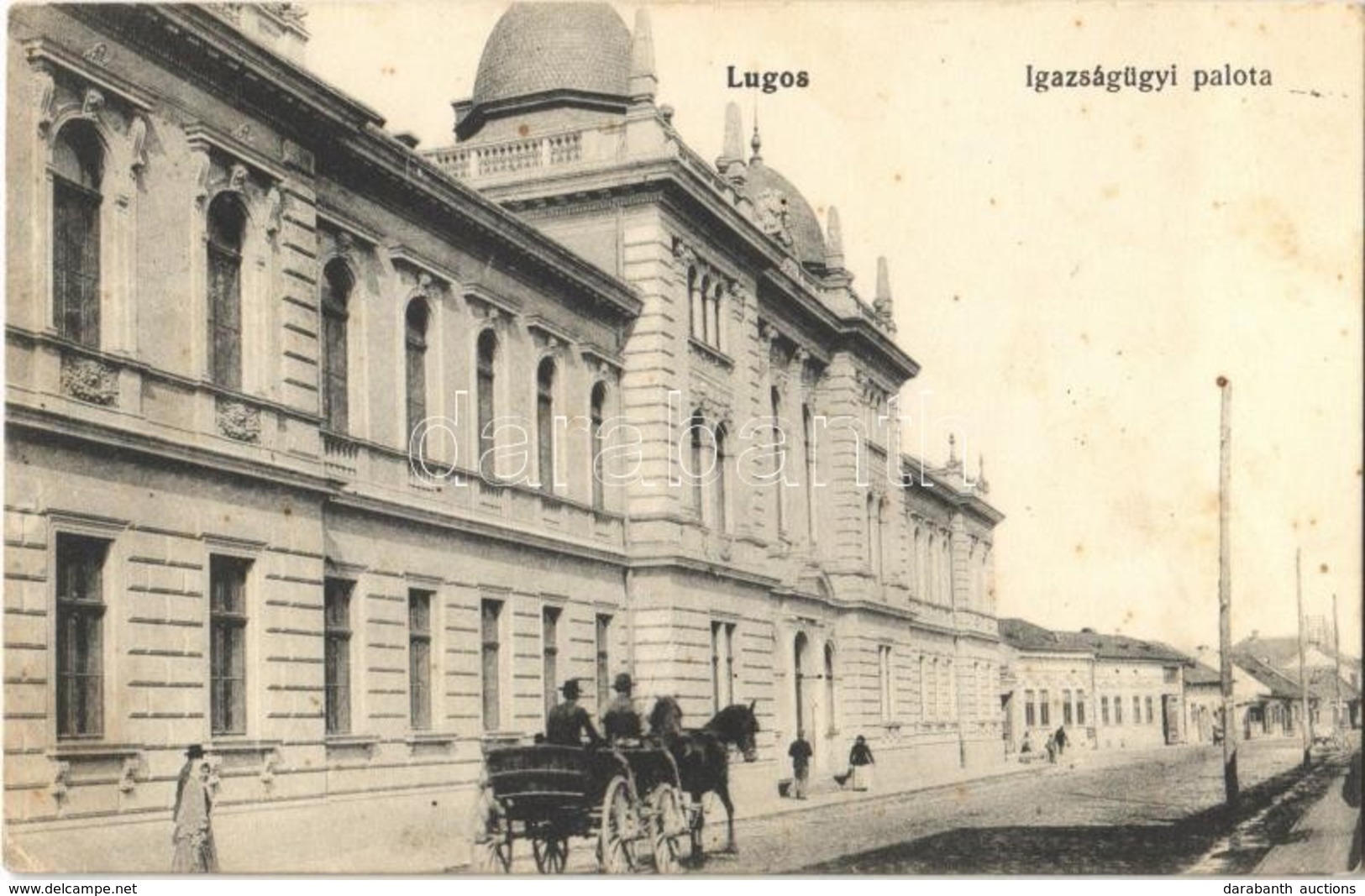 * T2/T3 Lugos, Lugoj; Igazságügyi Palota. Kiadja Schönberg Miksané / Palace Of Justice (Rb) - Ohne Zuordnung