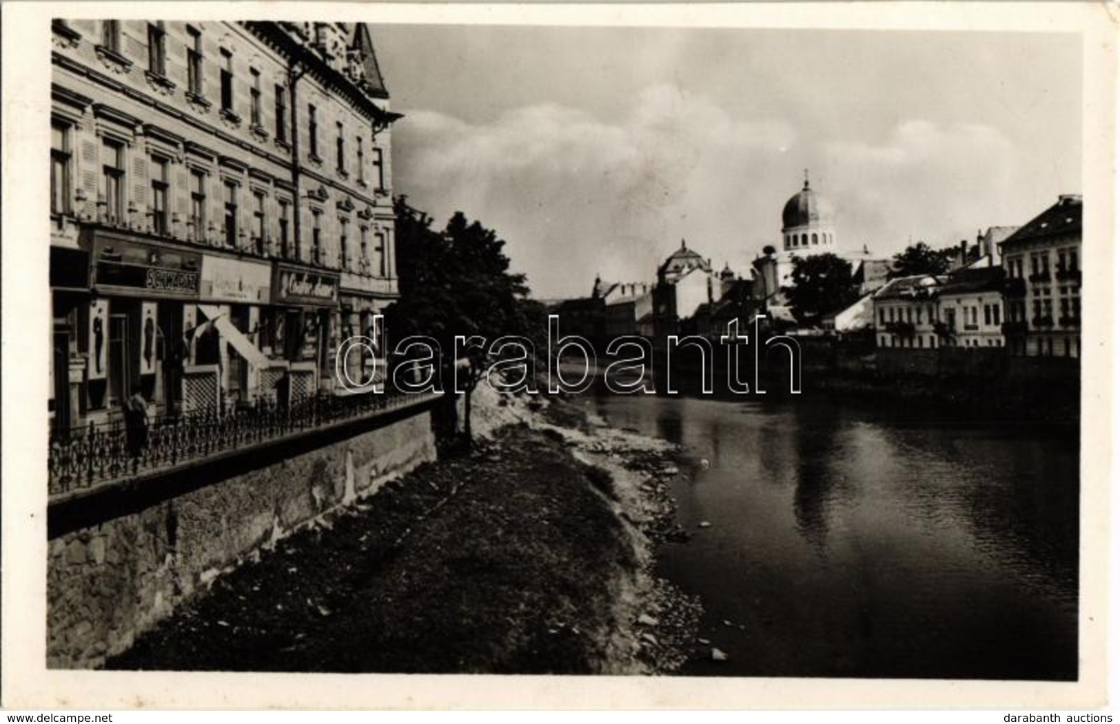 ** T2 Nagyvárad, Oradea; Körös Folyópart, Izraelita Templom, Zsinagóga, Schwartz üzlete / Raul Cris Riverside, Synagogue - Ohne Zuordnung