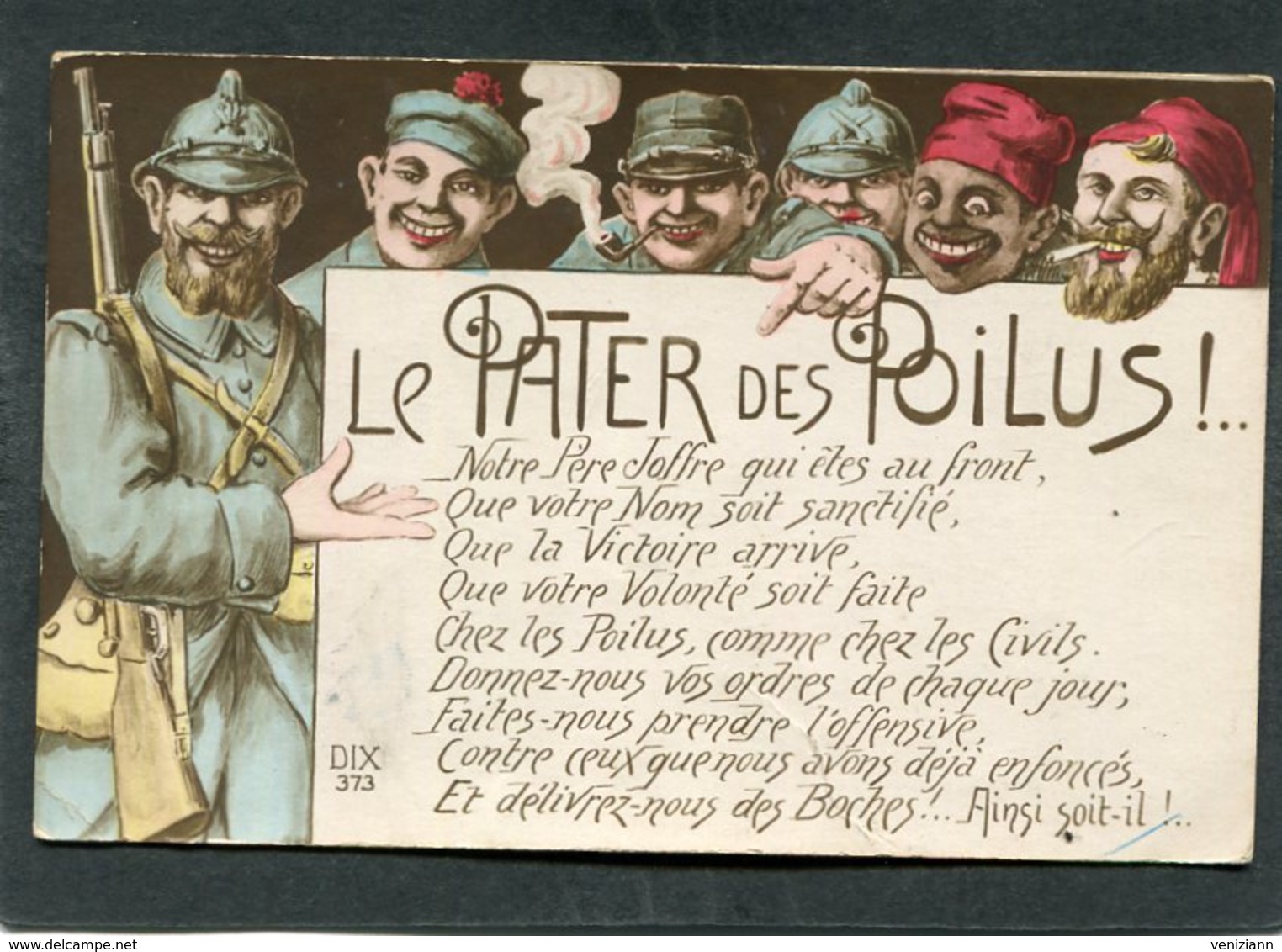 CPA - Illustration - LE PATER DES POILUS - Guerre 1914-18