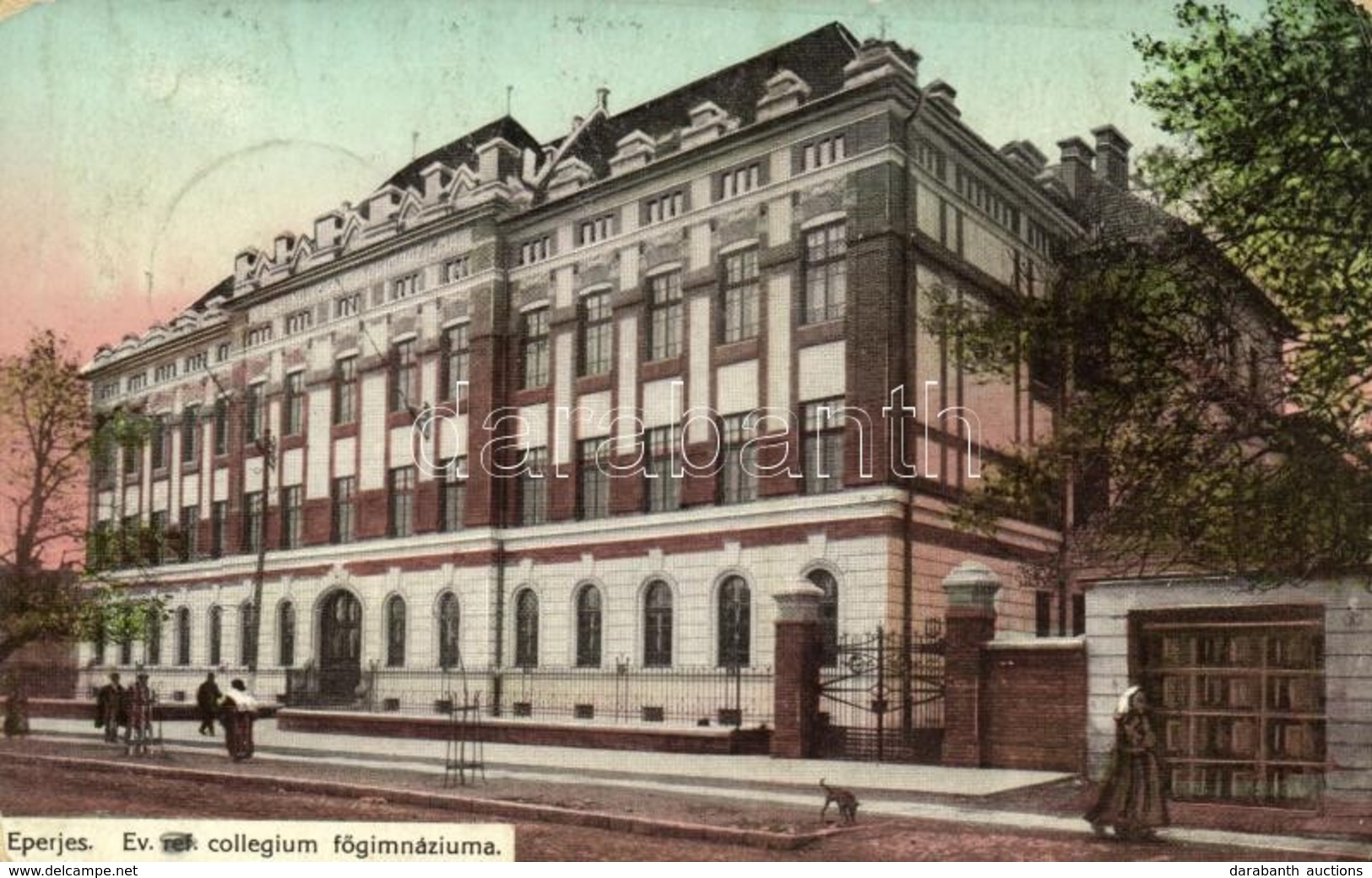 T3/T4 1913 Eperjes, Presov; Evangélikus Collegium Főgimnáziuma / Lutheran High School (ázott Sarok / Wet Corner) - Ohne Zuordnung