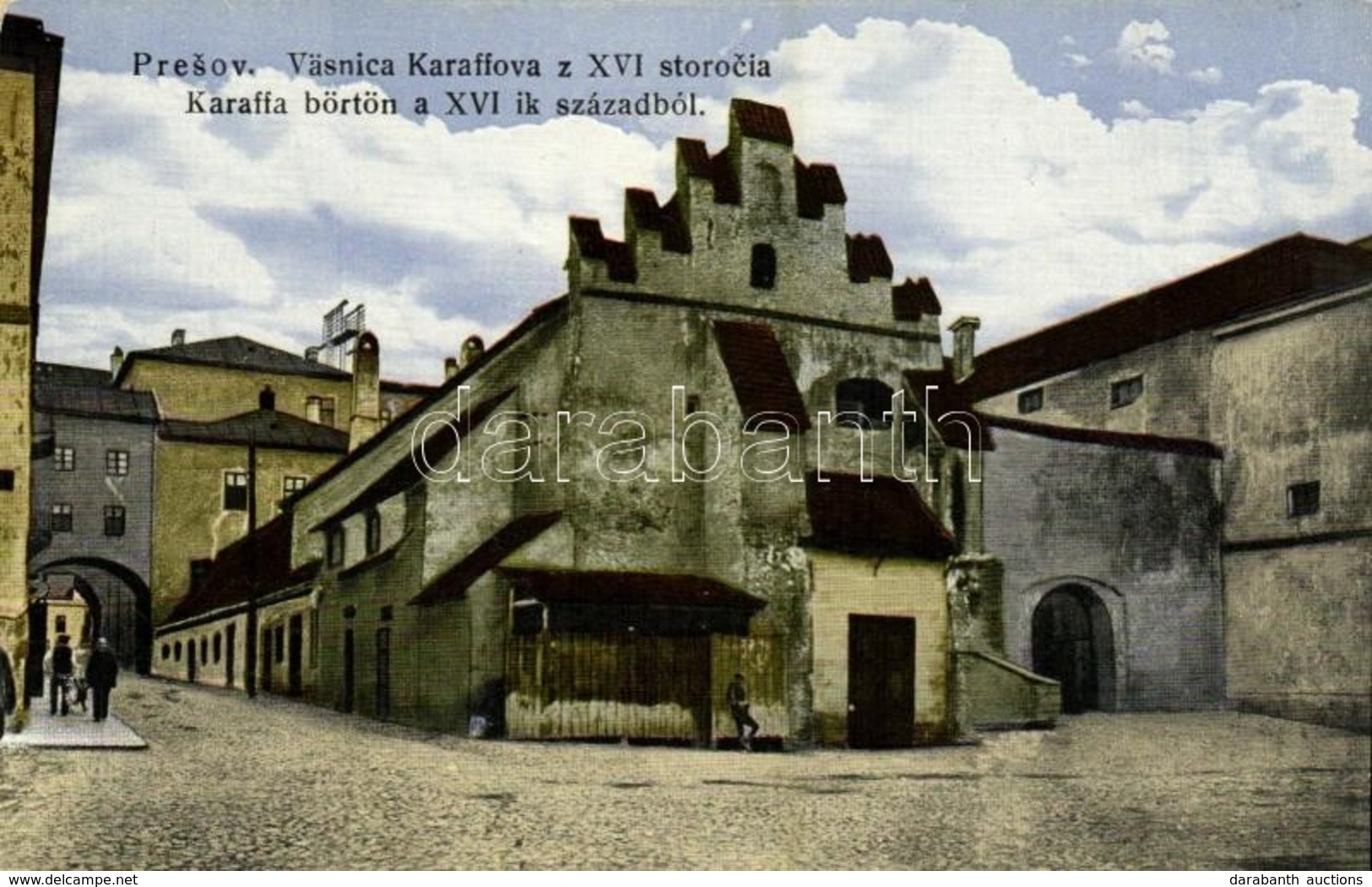 ** T2 Eperjes, Presov; Vasnica Karaffova Z XVI Storocia / Karaffa (Caraffa) Börtön A XVI. Századból. Kiadja E. Molnár /  - Ohne Zuordnung