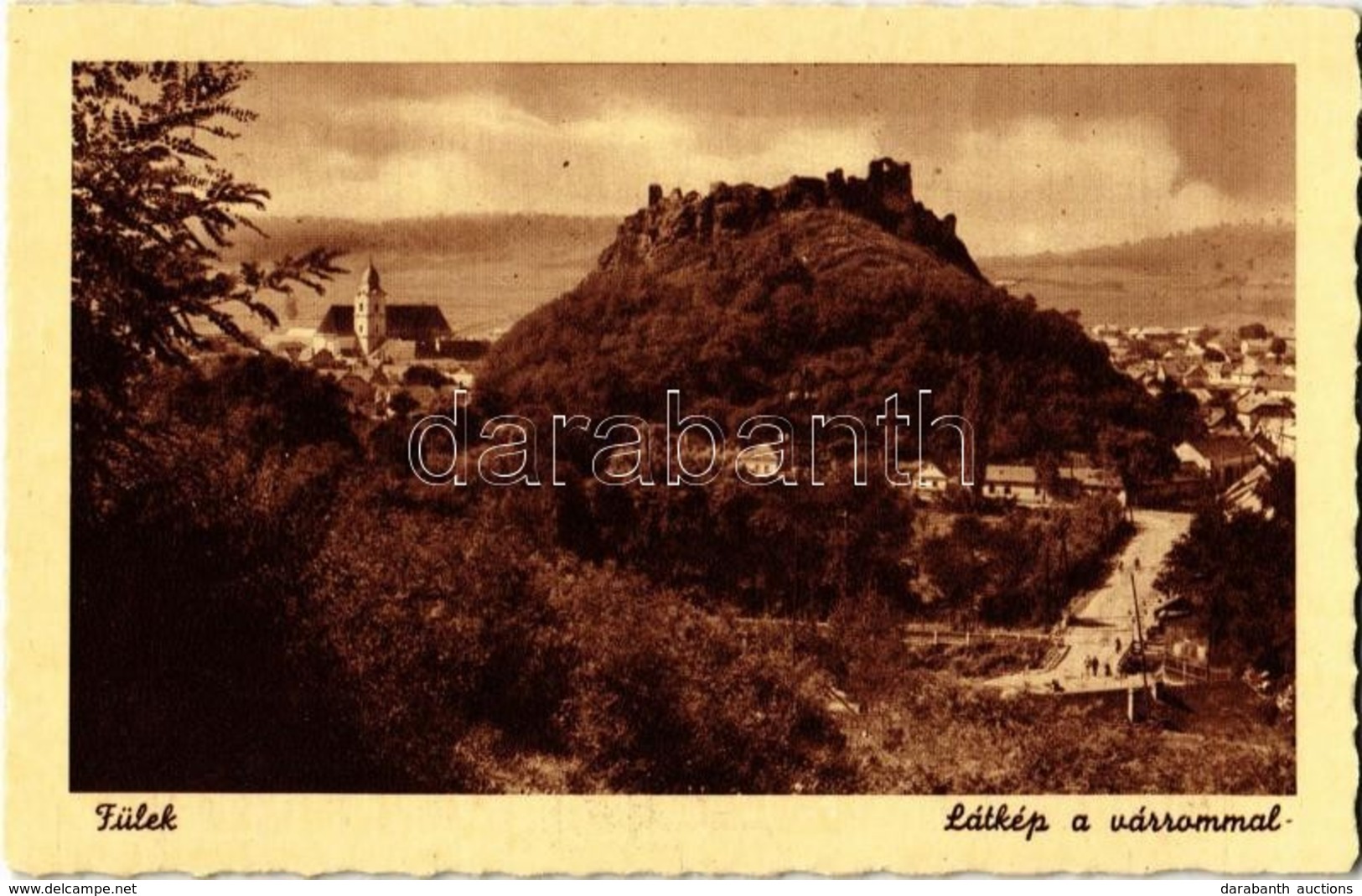 ** T2 Fülek, Filakovo; Látkép A Várrommal / Castle Ruins, General View - Ohne Zuordnung