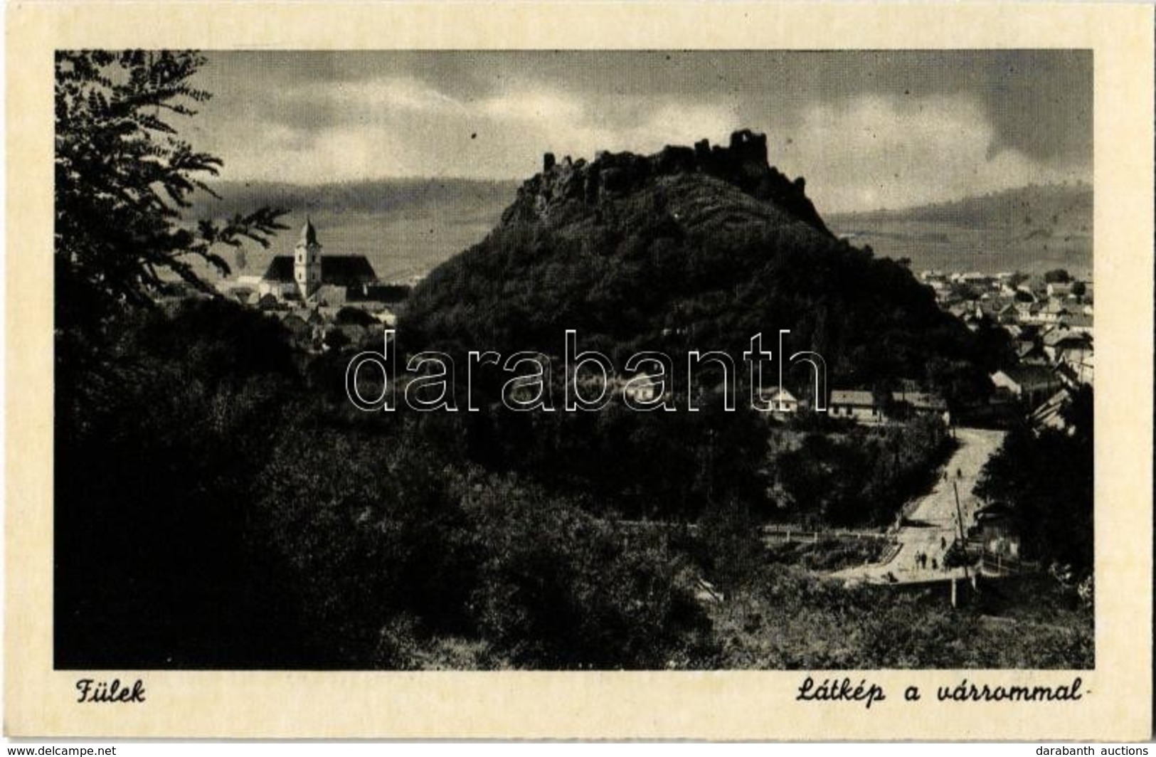 ** T2 Fülek, Filakovo; Látkép A Várrommal / Castle Ruins, General View - Unclassified