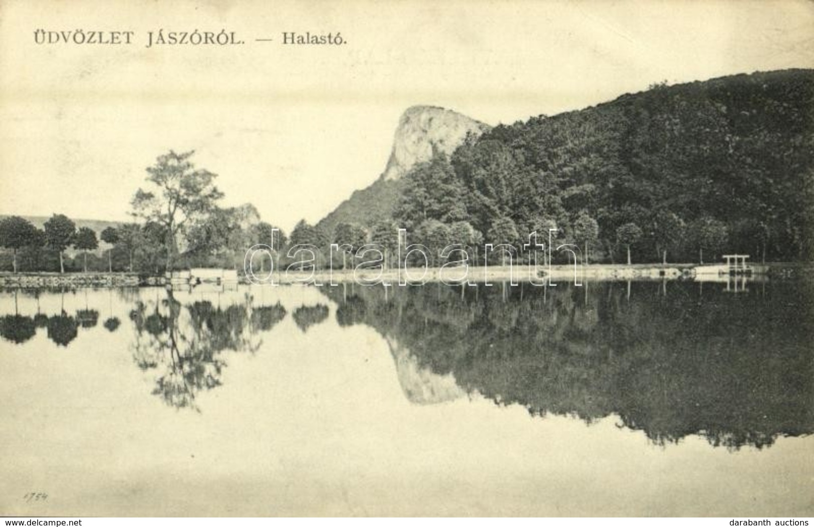 T2/T3 1916 Jászóváralja, Jasovsky Podzámok (Jászó, Jászóvár, Jasov); Halastó. Kiadja Szily János / Fishpond, Lake (gyűrő - Unclassified