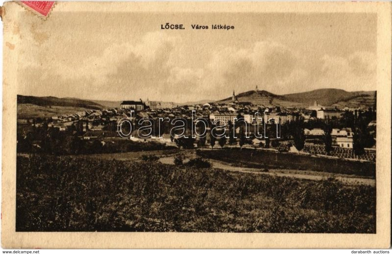 T2/T3 1916 Lőcse, Levoca; Látkép. Singer Kiadása / General View (EK) - Ohne Zuordnung