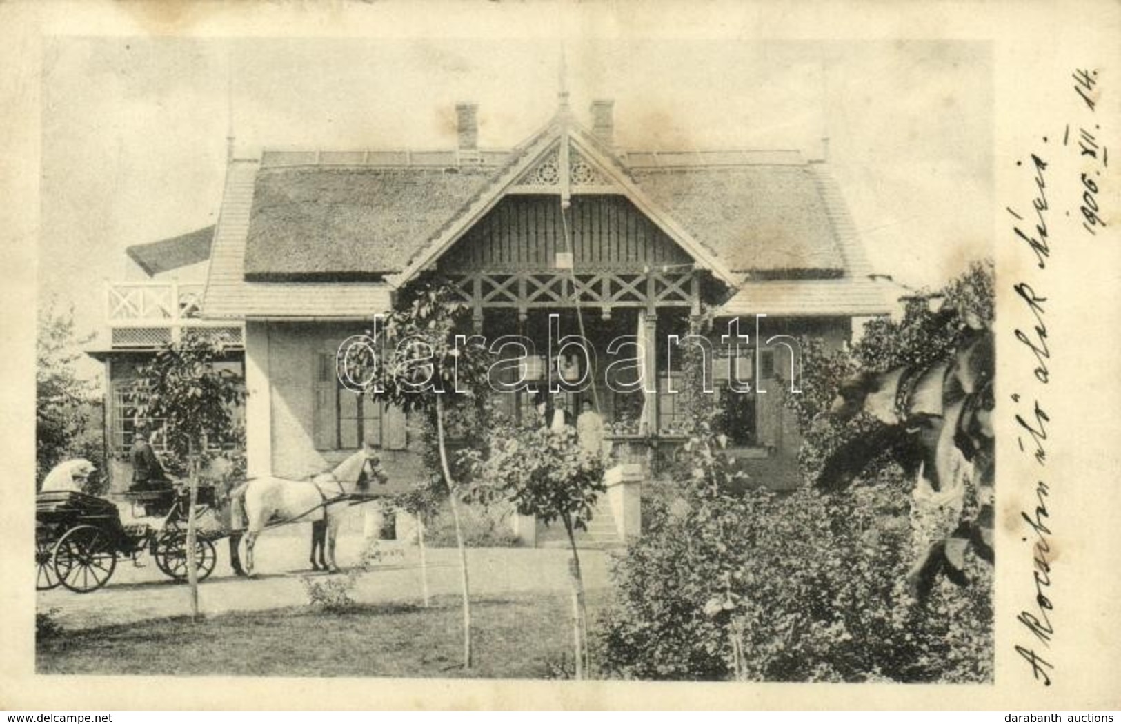 T2/T3 1906 Márkusfalva, Márkus-Csépánfalu, Markusovce, Marksdorf (???); Villa és Lovashintó / Villa And Horse Chariot - Non Classés