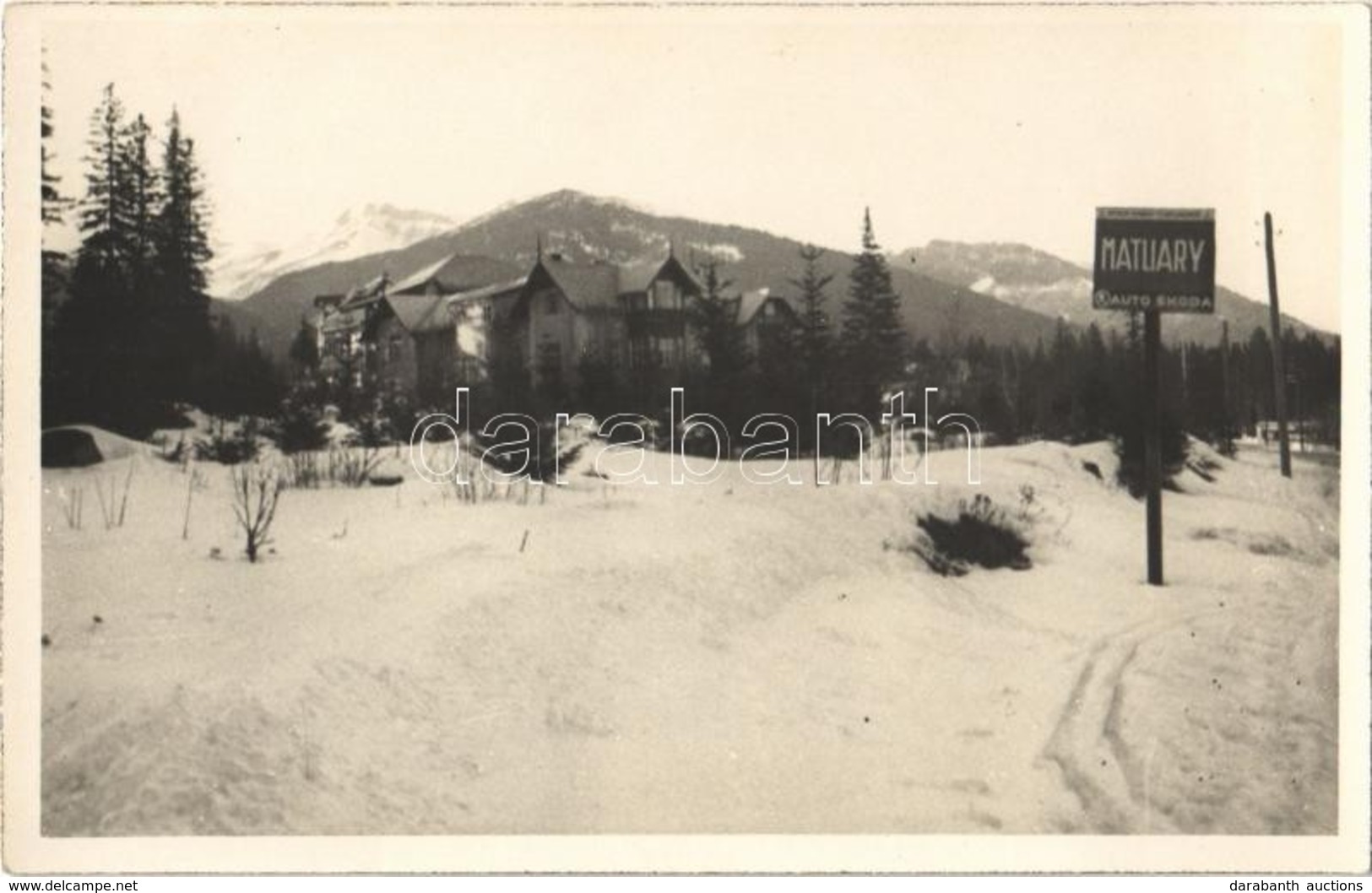 ** T1 1932 Matlárháza, Tatranské Matliare (Magas-Tátra, Vysoké Tatry); Tél / Winter. Photo - Non Classés