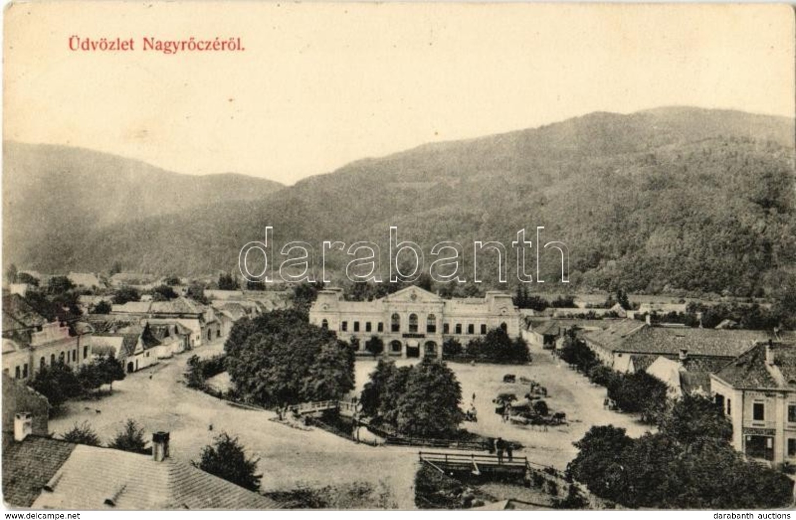 T2 1910 Nagyrőce, Gross-Rauschenbach, Velká Revúca; Vendéglő, étterem, Piaci árusok, Groszman Samu üzlete. Kiadja Lévay  - Ohne Zuordnung