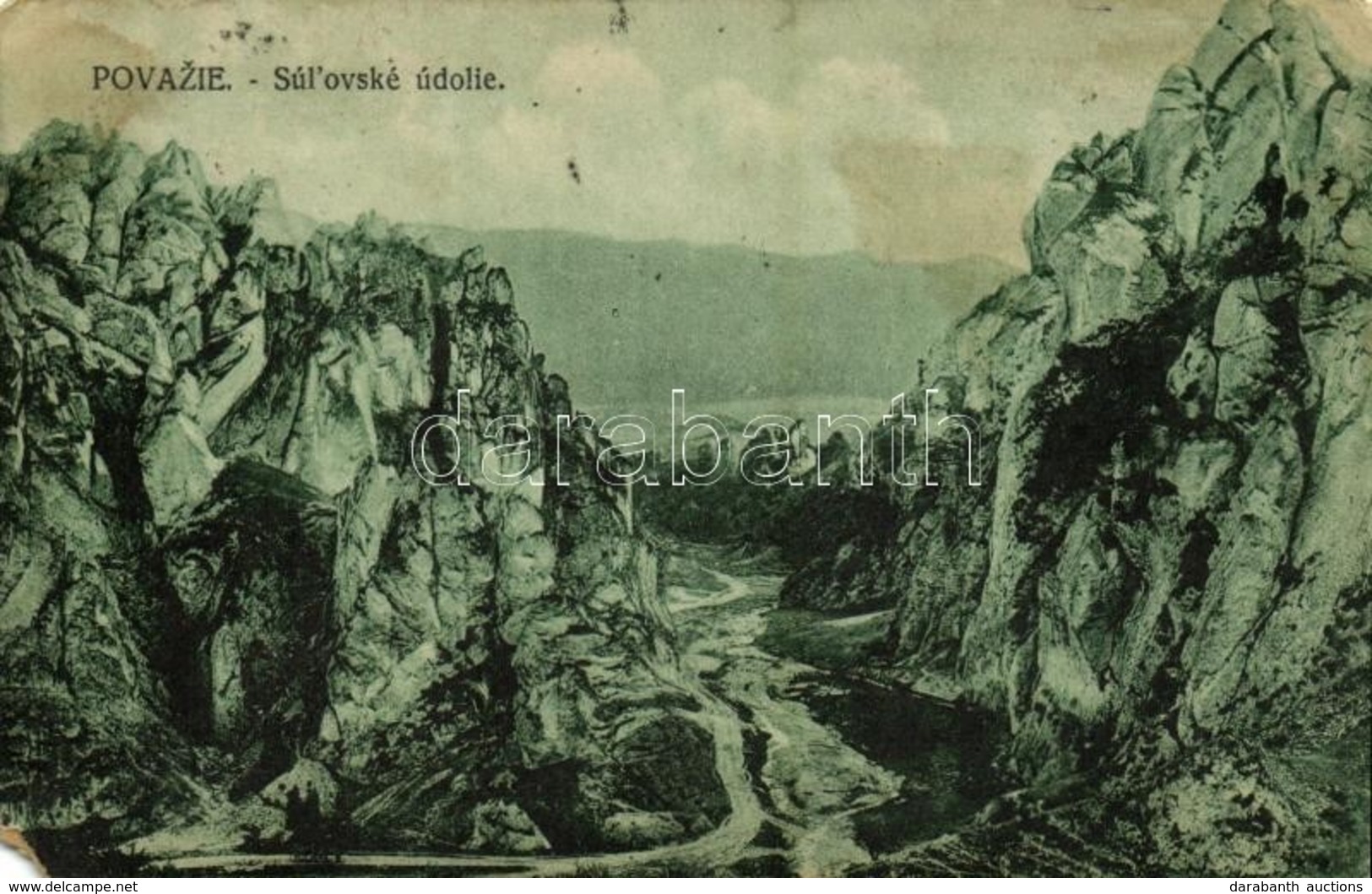 * T4 1919 Szulyó-völgy, Szulyó-hegység, Súlovské údolie, Súlovské Vrchy (Vágvölgy, Povazie); Nákl. Leopolda Gansela V Tr - Ohne Zuordnung
