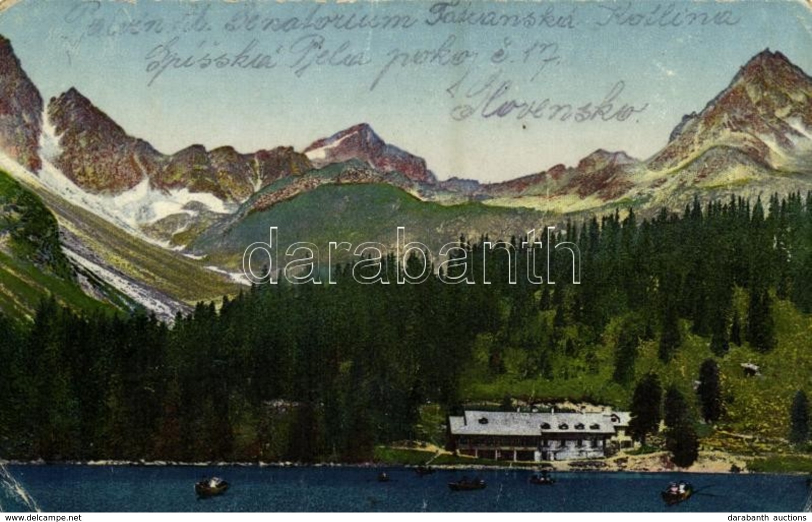 * T2/T3 1927 Tátra, Magas Tátra, Vysoké Tatry; Popradské Pleso / Popper-See / Poprádi-tó / Lake In The High Tatras (Rb) - Non Classés