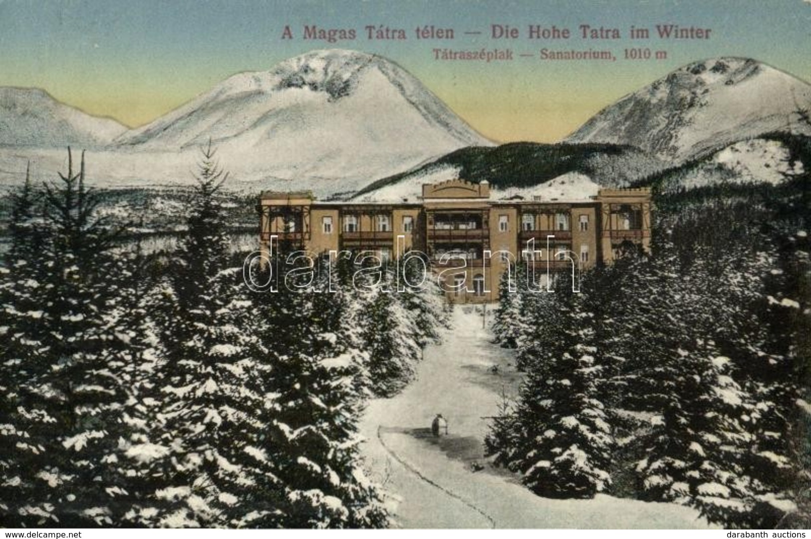 T2/T3 Tátraszéplak, Tatranska Polianka, Westerheim (Magas-Tátra, Vysoké Tatry); Szanatórium Télen / Sanatorium In Winter - Non Classés