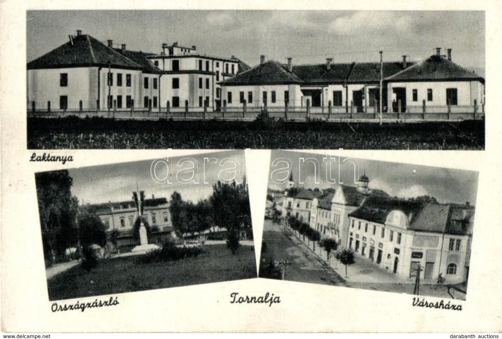 T2 Tornalja, Tornala; Laktanya, Országzászló, Városháza / Barracks, Country Flag, Town Hall - Non Classés