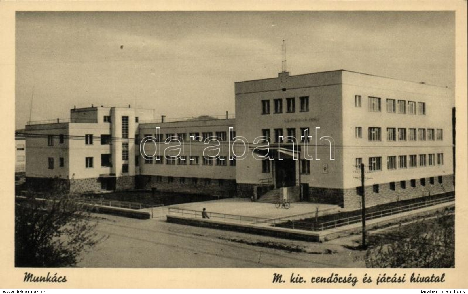 ** T1 Munkács, Mukacevo, Mukacheve; Magyar Királyi Rendőrség és Járási Hivatal / Police Station, Regional Office - Autres & Non Classés