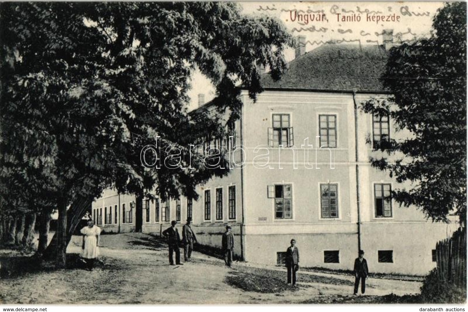 T2 1914 Ungvár, Uzshorod, Uzhorod; Tanító Képezde / Street View With Teachers' Training Institute, School - Sonstige & Ohne Zuordnung