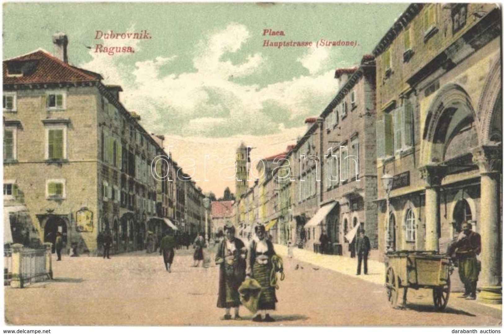 T2 1906 Dubrovnik, Ragusa; Fő Utca / Hauptstrasse / Main Street - Sonstige & Ohne Zuordnung