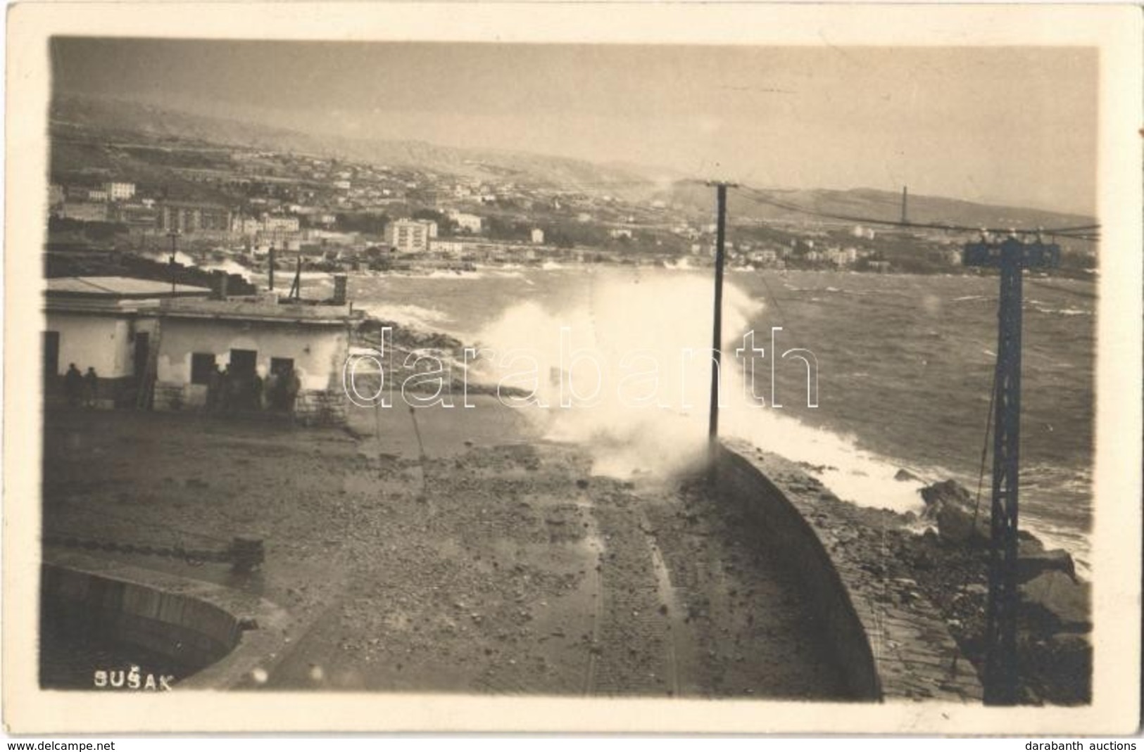 T2 1927 Fiume, Rijeka; Susak (Sussak) / Seashore. Photo - Sonstige & Ohne Zuordnung