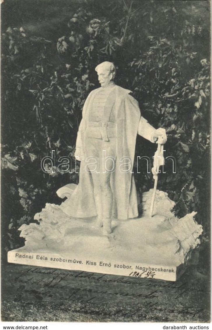 T2/T3 1906 Nagybecskerek, Zrenjanin, Veliki Beckerek; Kiss Ernő Aradi Vértanú Szobra, Radnai Béla Szoborműve / Statue Of - Unclassified