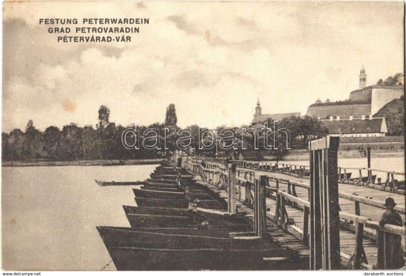 T2 Pétervárad, Petrovaradin (Újvidék, Novi Sad); Hajóhíd / Pontoon Bridge - Non Classés