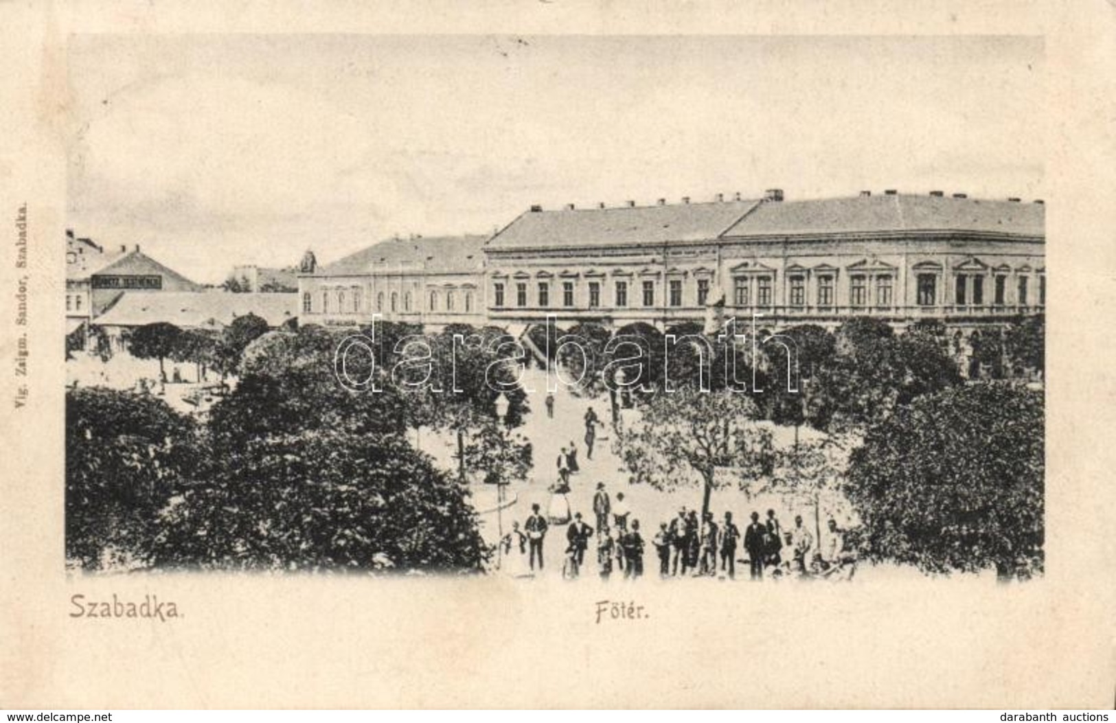 T2/T3 Szabadka, Subotica; Főtér, Vig Zsigmond Sándor Kiadása / Main Square (EK) - Non Classés