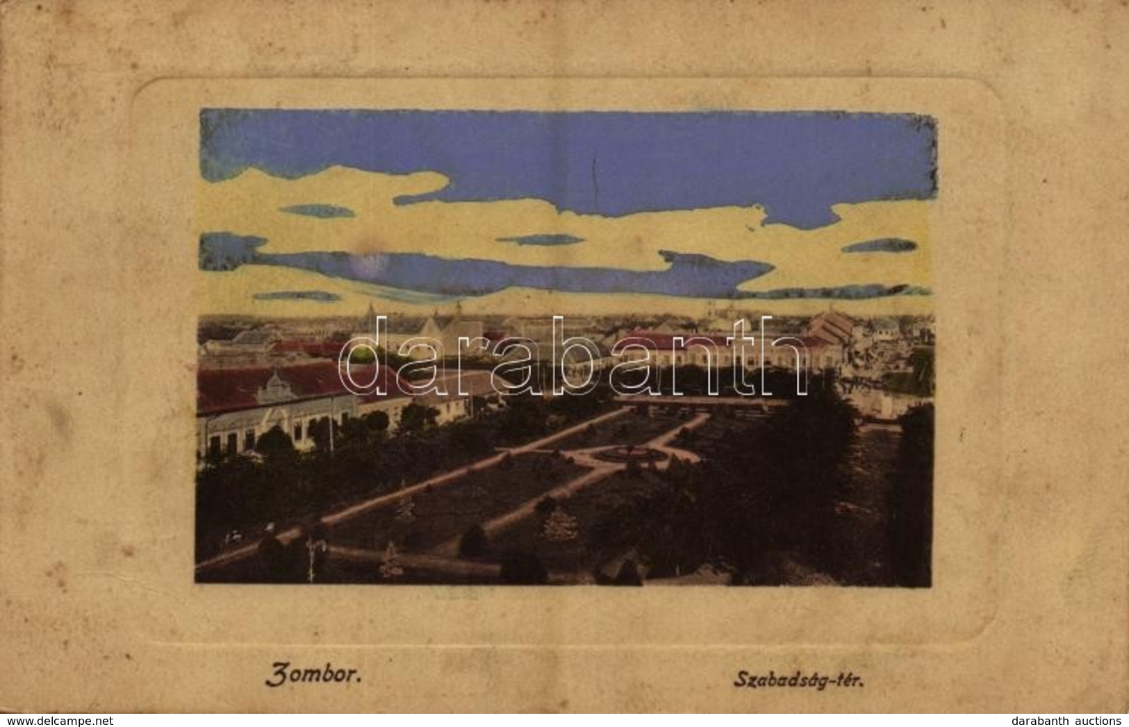 T3/T4 1912 Zombor, Sombor; Szabadság Tér. W.L. Bp. 3734. / Square (fl) - Non Classés