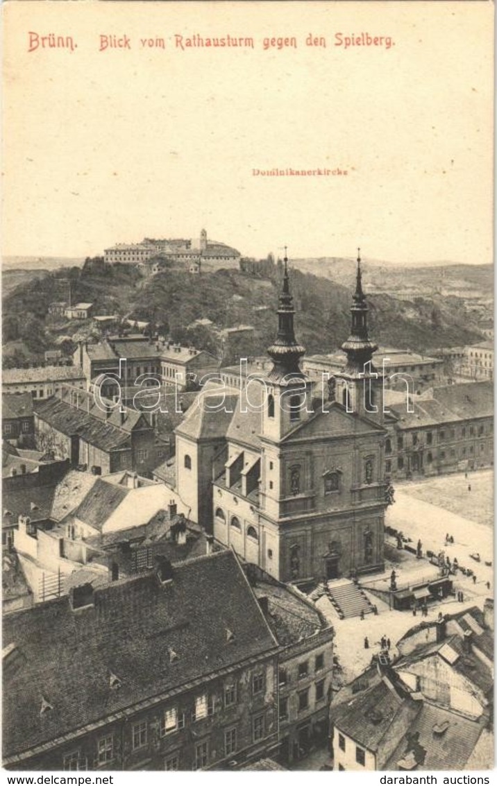 ** T2/T3 Brno, Brünn; Blick Vom Rathausturm Gegen Den Spielberg, Dominikanerkirche / View From The Town Hall Tower, Chur - Non Classés