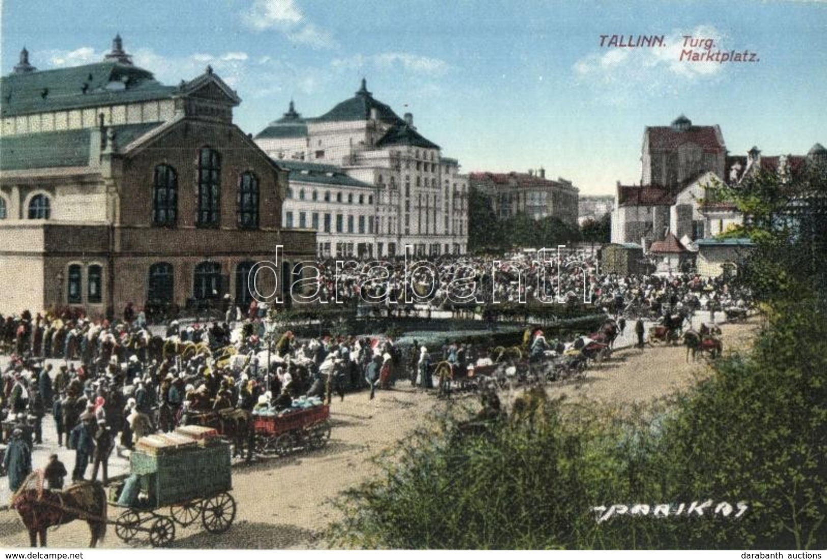 * T2 Tallin, Reval; Turg / Marktplatz / Market Square With Vendors - Other & Unclassified