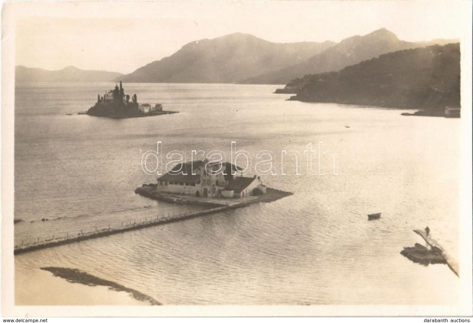 ** T1/T2 Corfu, Kerkyra; Vlacherna Monastery Next To The Pontikonisi Islet ('Mouse Island') With Byzantine Chapel. Photo - Other & Unclassified