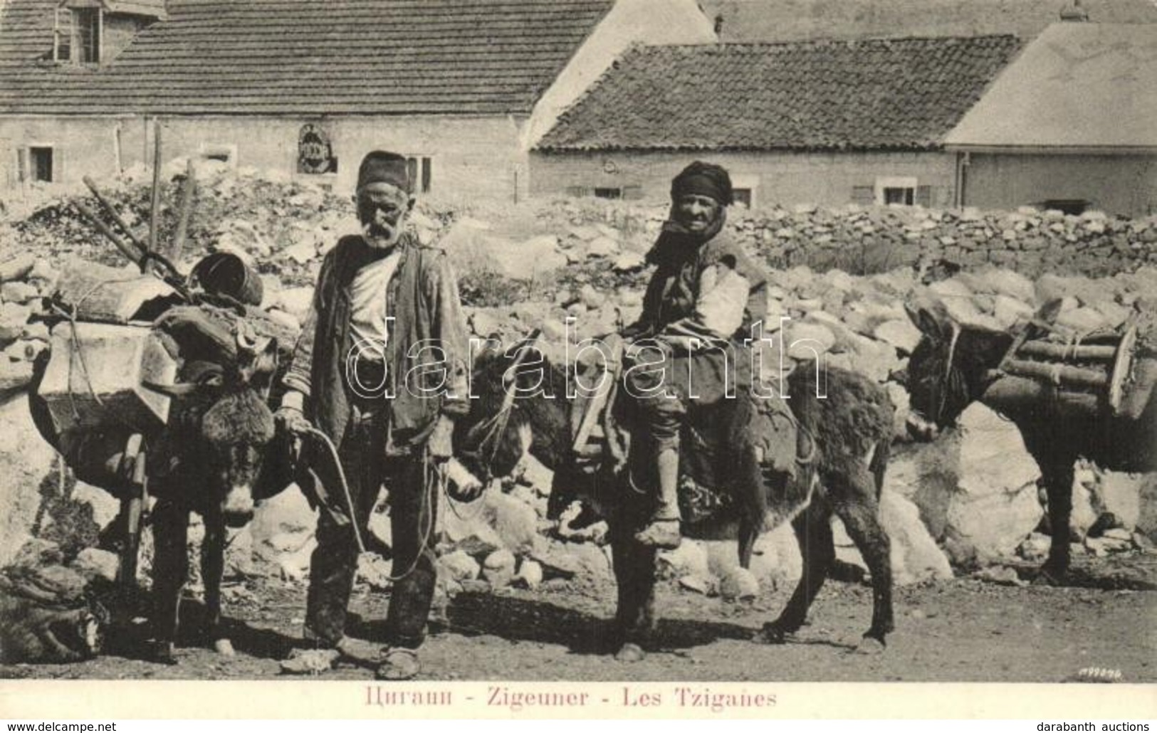 ** T2 Cetinje, Cettigne; Zigeuner / Les Tziganes / Gypsies With Donkeys. A. Reinwein - Non Classés