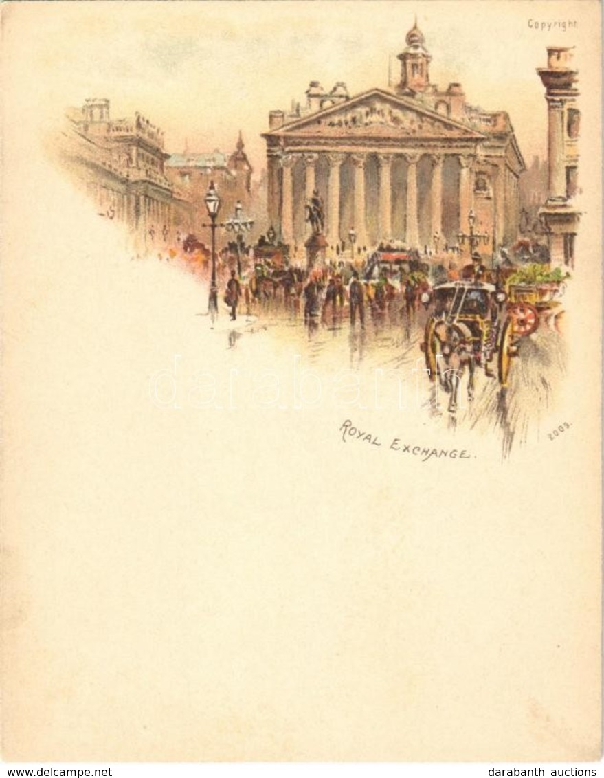 ** T1 London, Royal Exchange, Litho (11,5 Cm X 9 Cm) - Other & Unclassified
