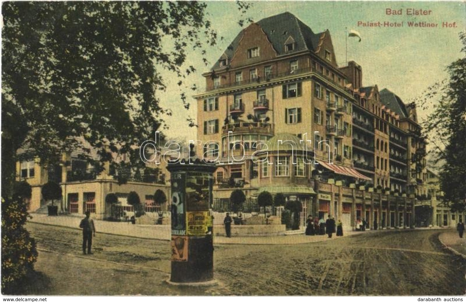 ** T2 Bad Elster, Palast-Hotel Wettiner Hof / Street View, Hotel, Advertising Column - Ohne Zuordnung