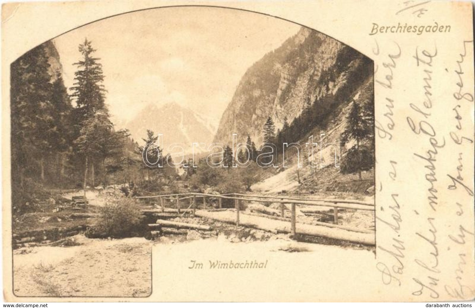 * T4 Berchtesgaden, Im Wimbachtal / Valley, Wooden Bridge (cut) - Unclassified