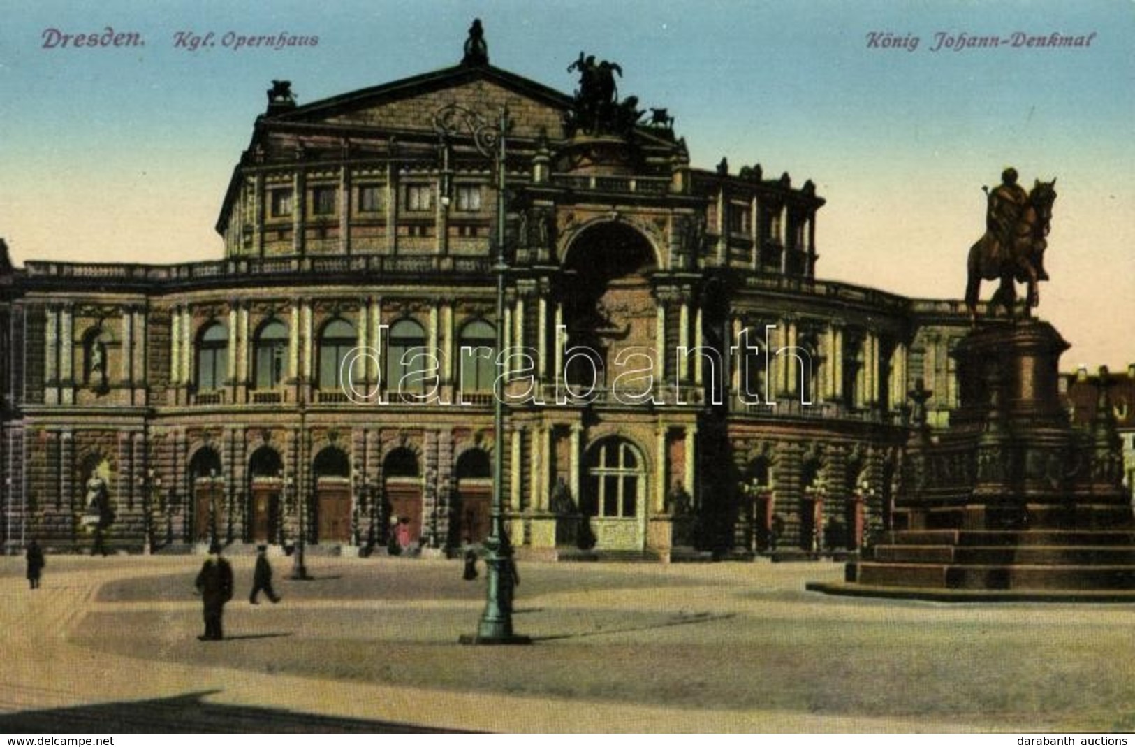 ** T1 Dresden, Kgl. Opernhaus, König Johann-Denkmal / Opera House, Monument - Non Classés