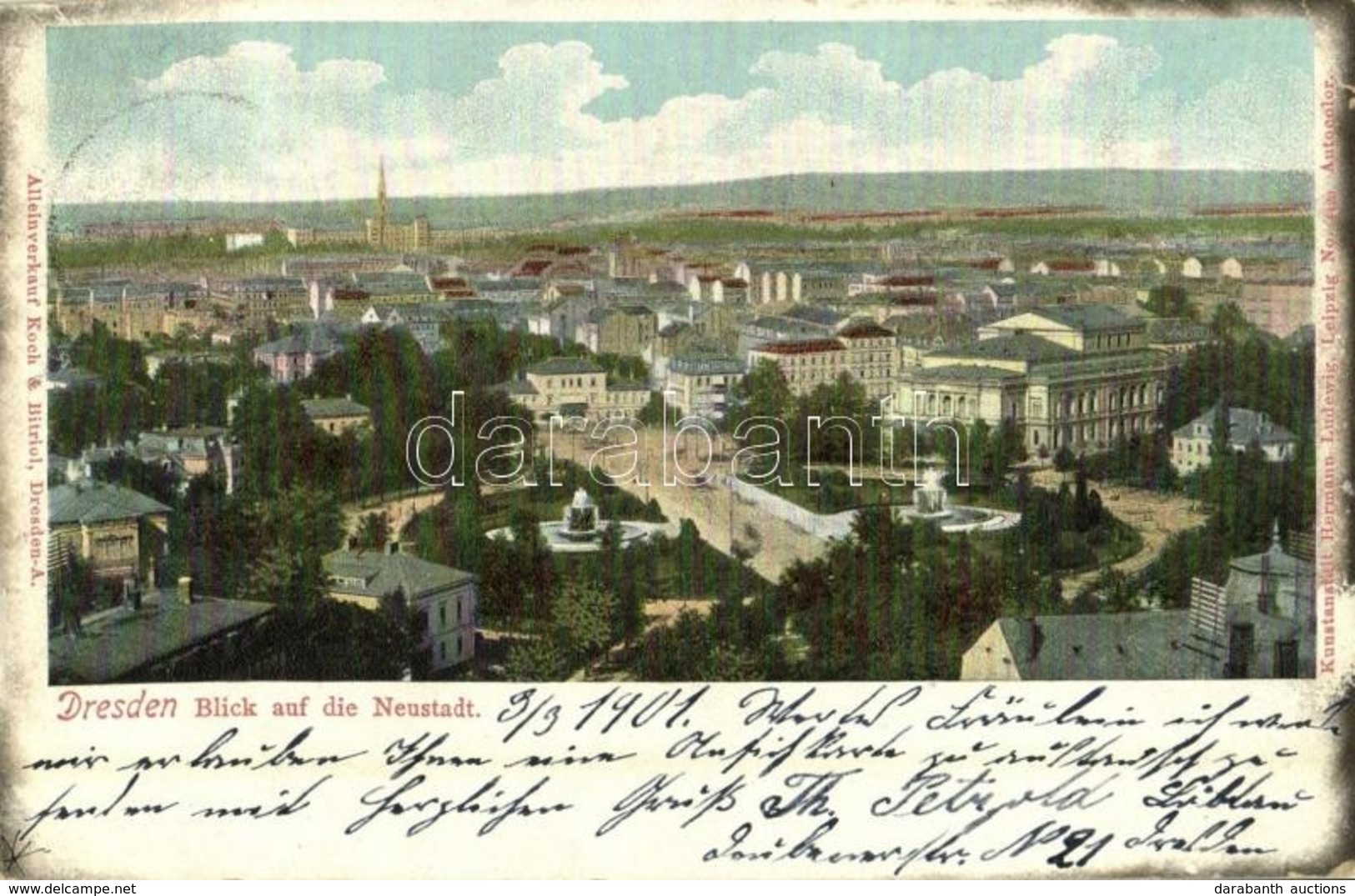 T2/T3 1901 Dresden, Blick Auf Die Neustadt / General View (EK) - Ohne Zuordnung