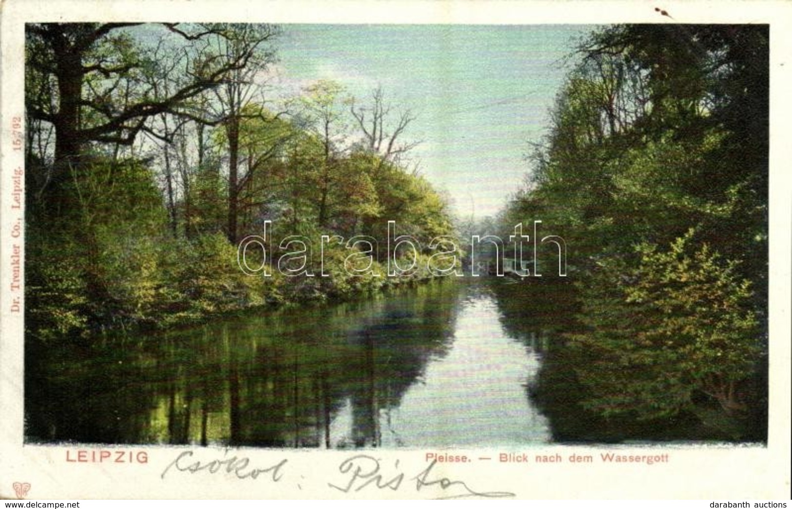 T2 1904 Leipzig, Pleisse, Blick Nach Dem Wassergott / River - Non Classés