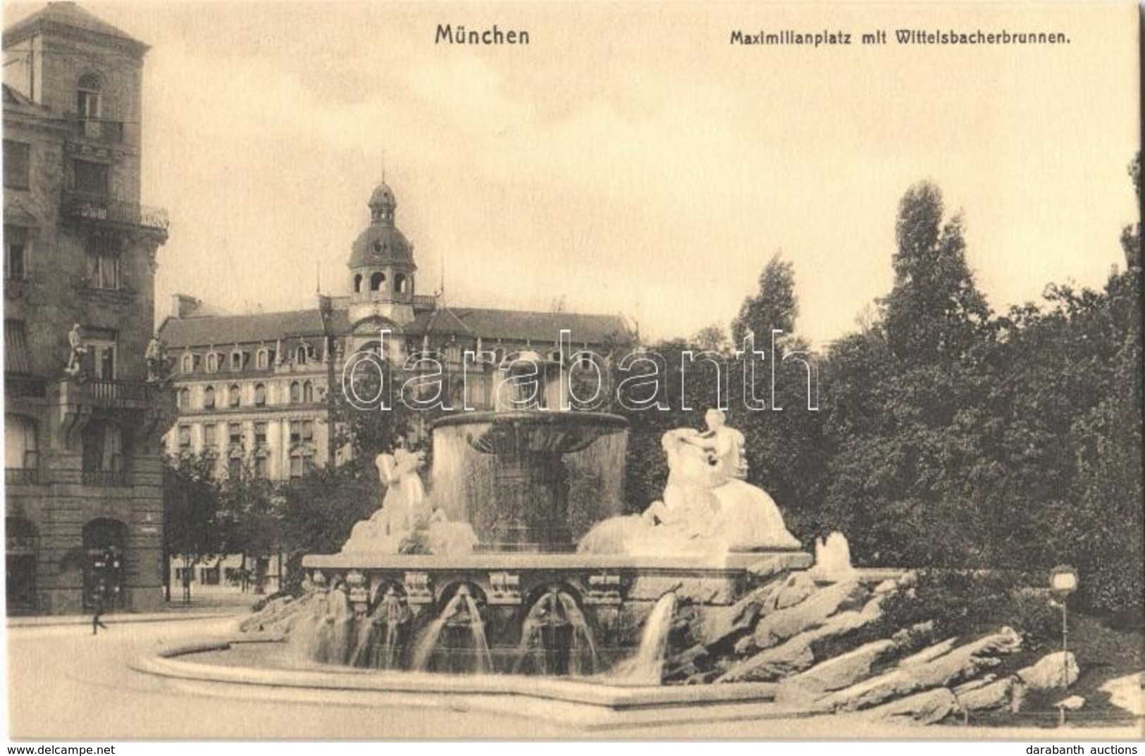 ** T1 München, Munich; Maximilianplatz Mit Wittelsbacherbrunnen / Square, Fountain - Non Classés