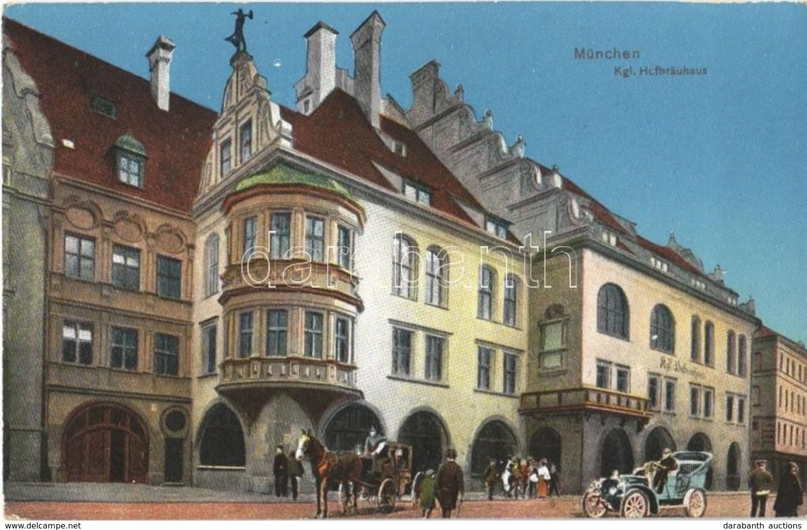 ** T1/T2 München, Munich; Kgl. Hofbrauhaus / Brewery, Automobile, Horse-drawn Carriage - Non Classés
