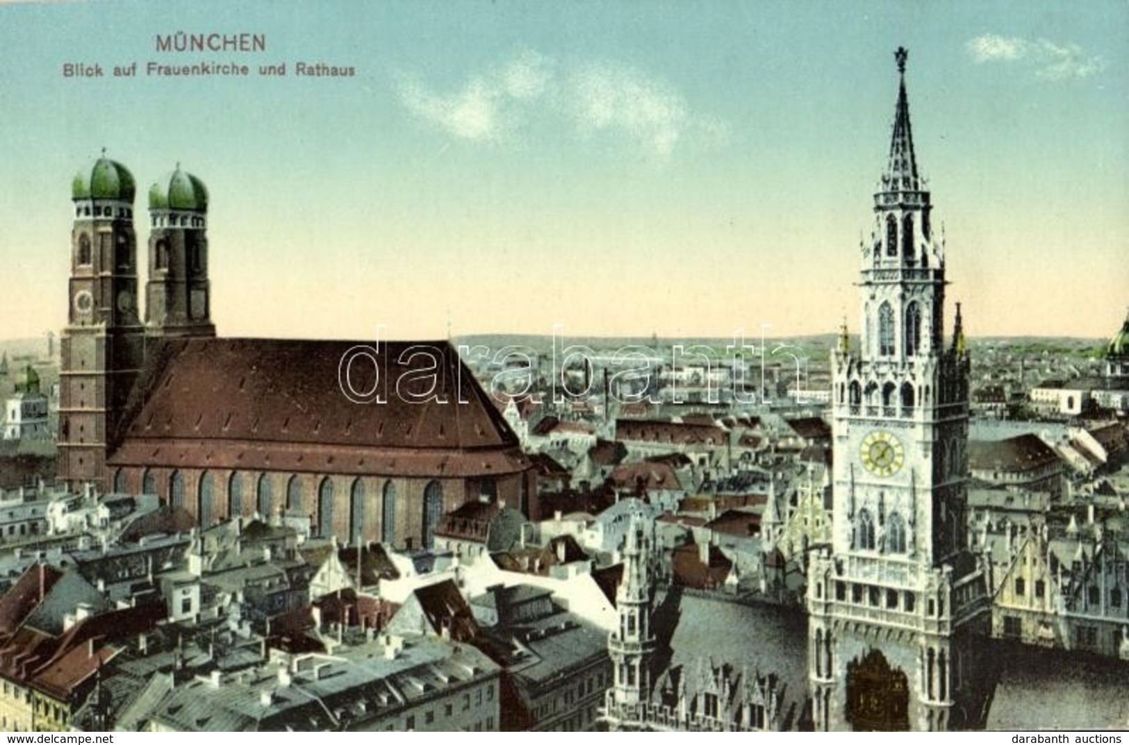 ** T1 München, Munich; Blick Auf Frauenkirche Und Rathaus / General View, Church, Town Hall - Non Classés