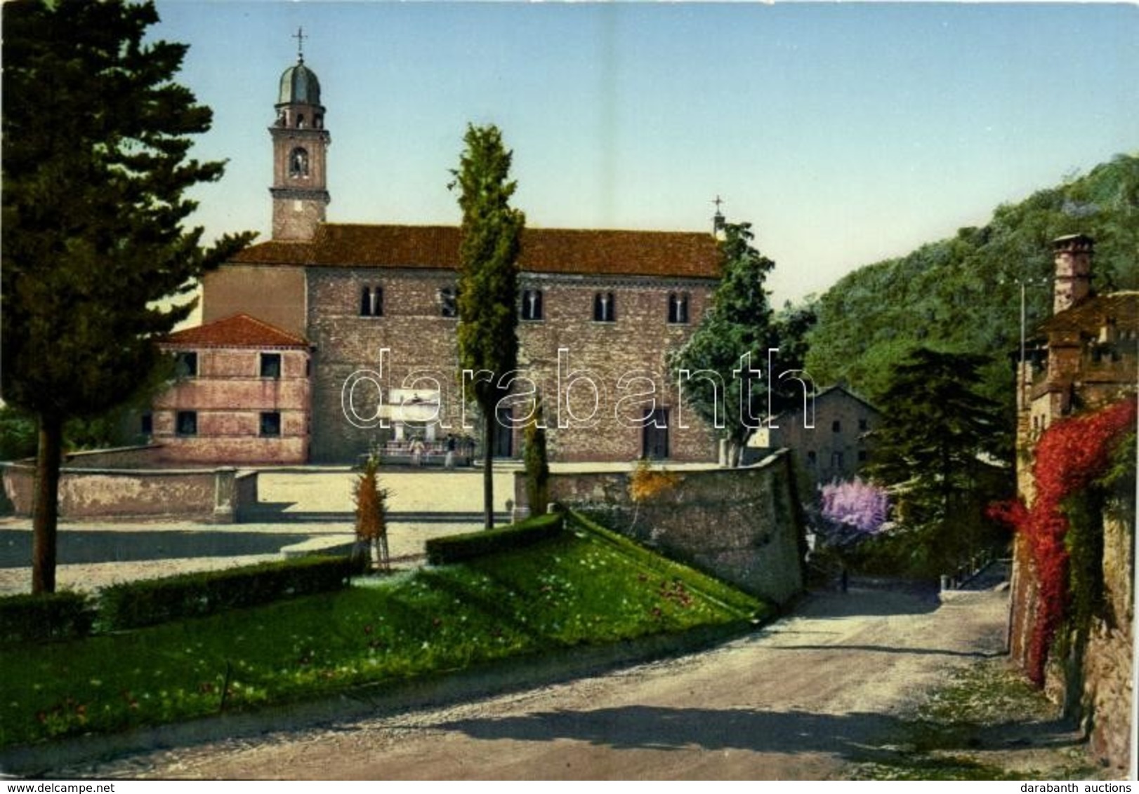 ** T1/T2 Arqua Petrarca, Piazza Della Chiesa Con La Tomb Del Poeta / Church Square With The Tomb Of The Poet (14,7 Cm X  - Sonstige & Ohne Zuordnung