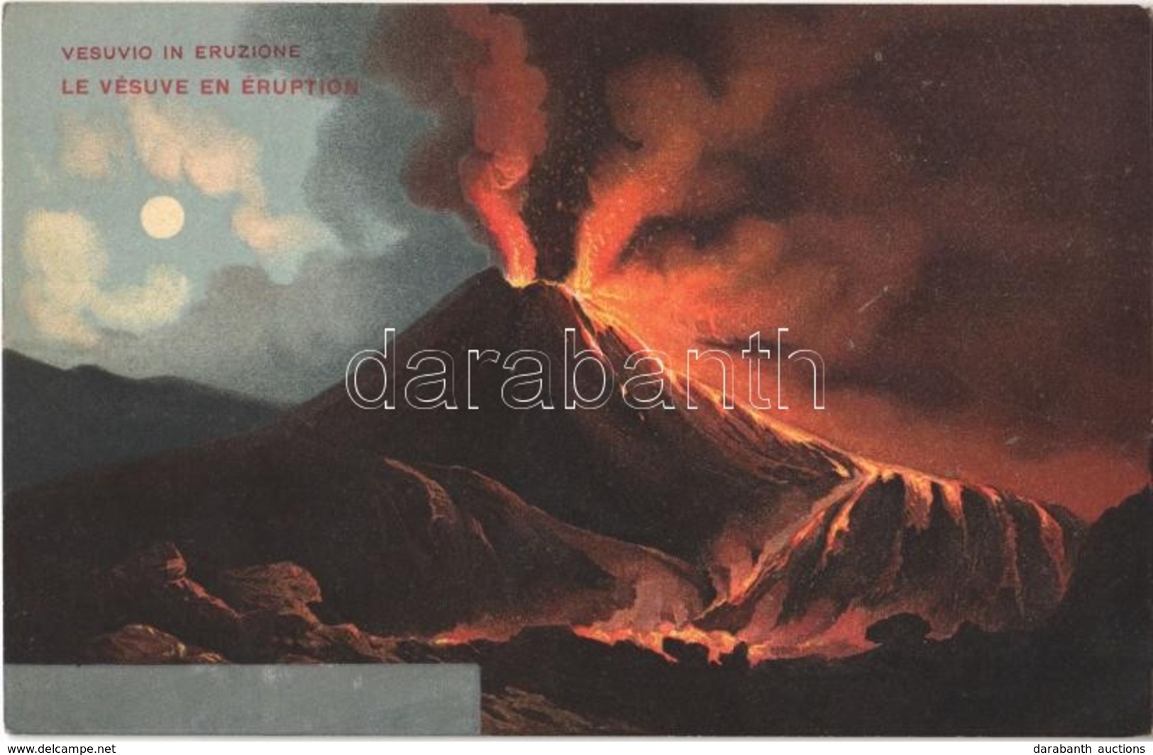 ** T2/T3 Napoli, Naples; Vesuvio In Eruzione / Mount Vesuvius In Eruption, Raphael Tuck Et Fils Série 200. Litho (fa) - Autres & Non Classés