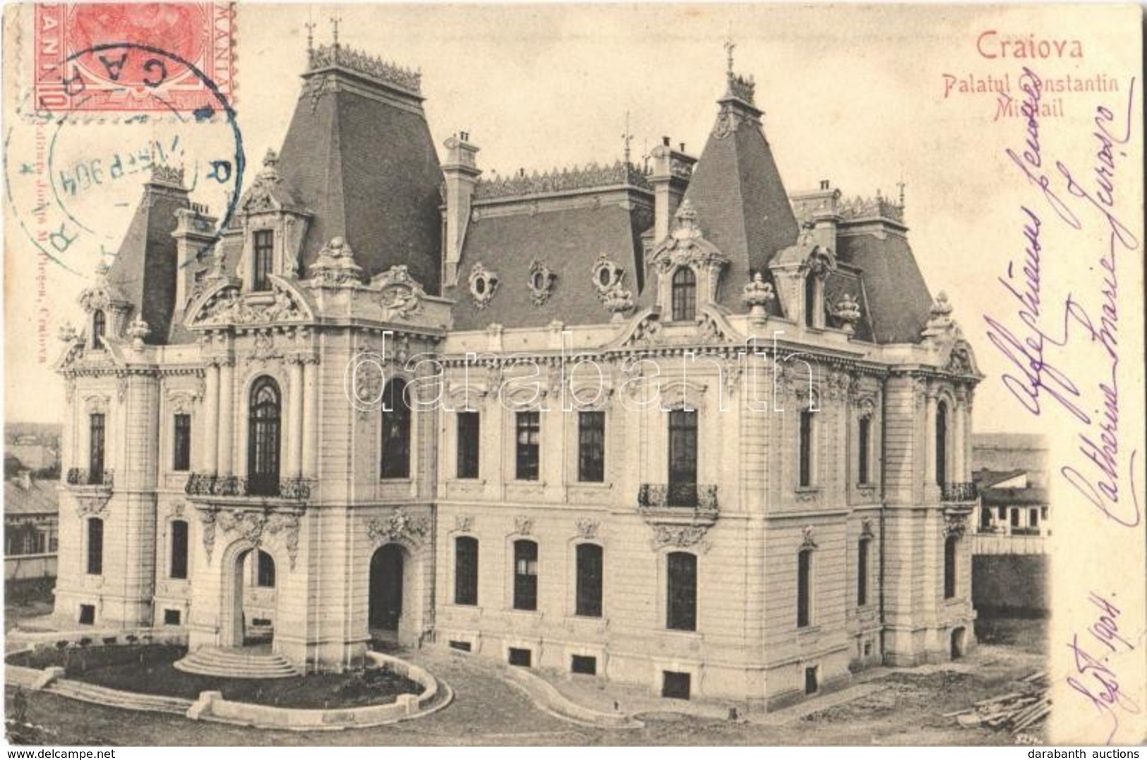 T2/T3 1904 Craiova, Palatul Constantin Mihail / Palace (EK) - Andere & Zonder Classificatie