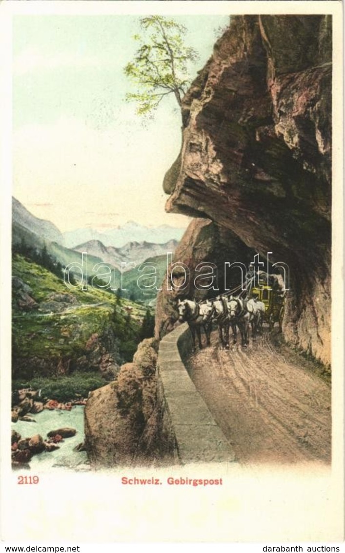 ** T1 Schweiz, Gebirgspost / Swiss Mountain Post Coach - Autres & Non Classés