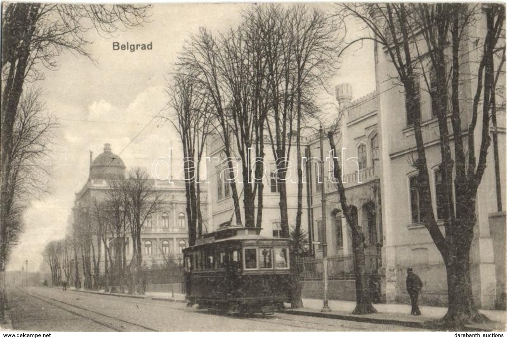 T2 Belgrade, Street View With Tram + K.u.K. Feldkanonenbatterie Nr. 6/11. - Other & Unclassified