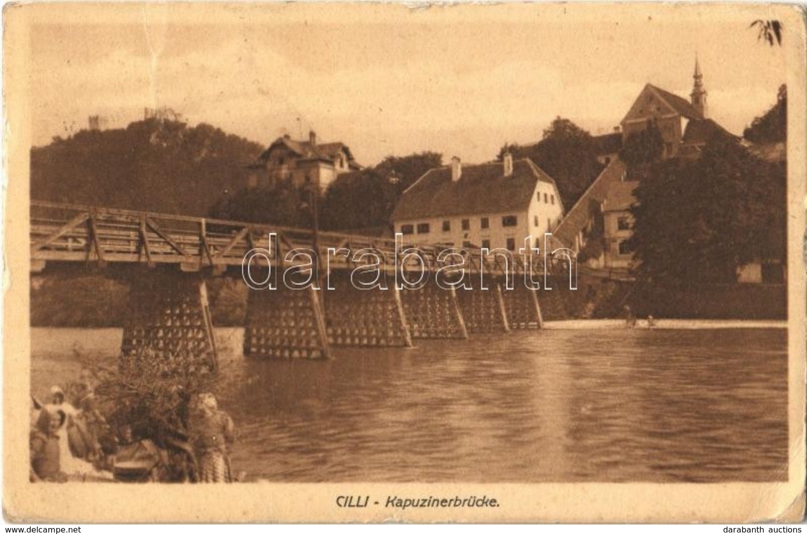 T3 1915 Celje, Cilli; Kapuzinerbrücke / Bridge. Fritz Rasch  (EK) - Autres & Non Classés