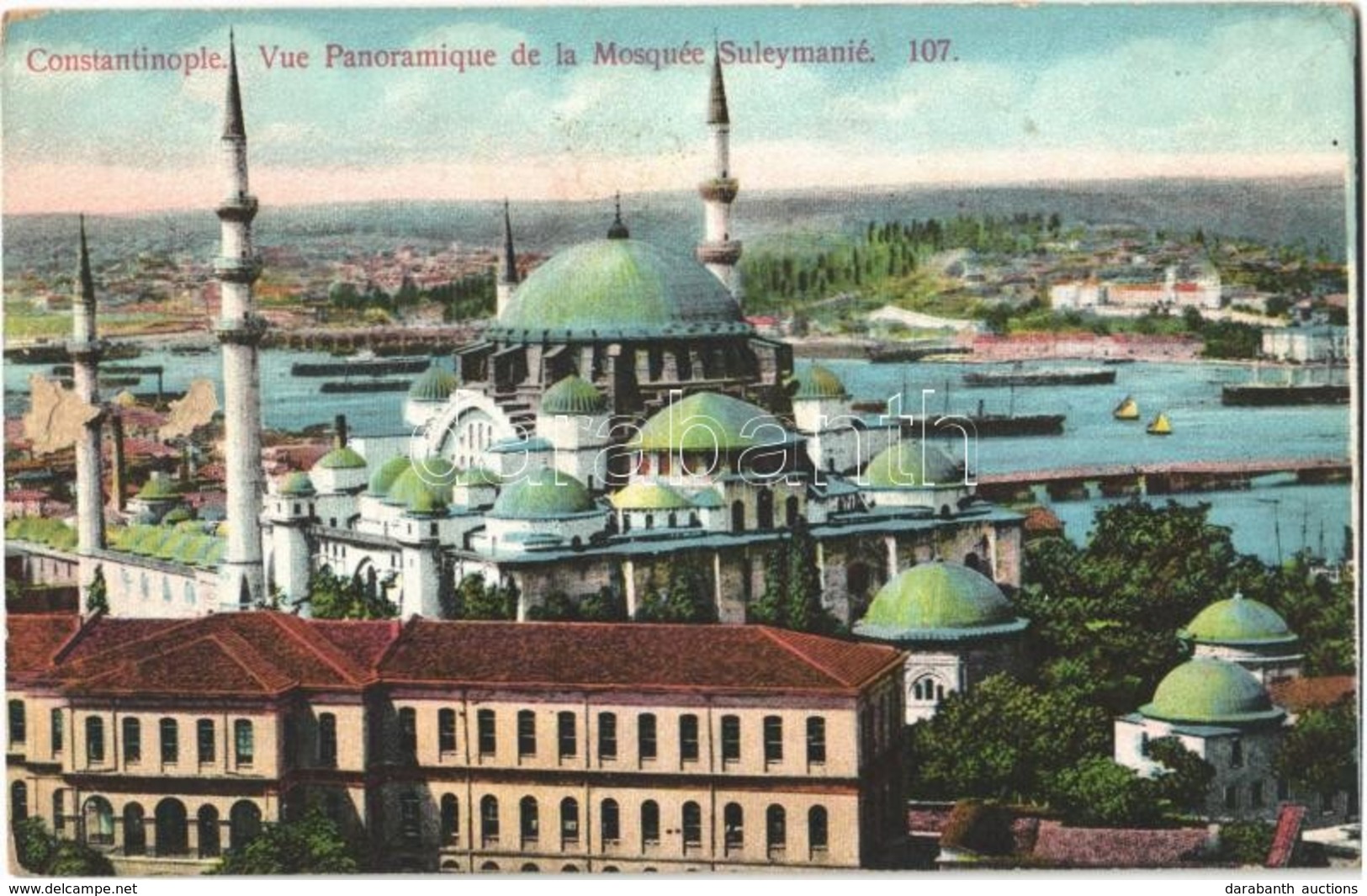 ** T2/T3 Constantinople, Istanbul, Stamboul; Vue Panoramique De La Mosquee Suleymanié / Süleymaniye Mosque (EK) - Autres & Non Classés
